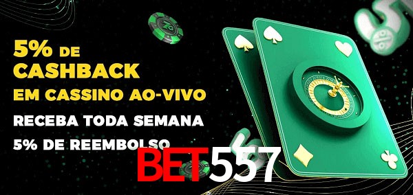 Promoções do cassino ao Vivo Bet557